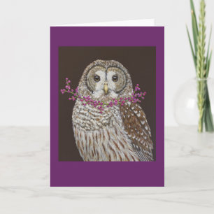 Candace la carte de voeux de hibou barred