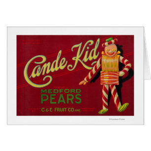 Cande Kid Pear Crate Label Medford, OU