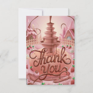 Candies Cute carte de remerciements au chocolat