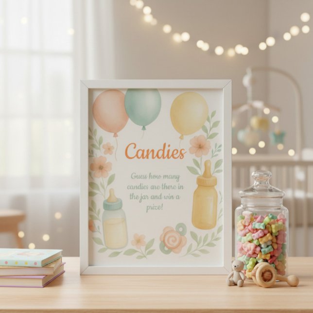 Candies Guessing Game Poster (Créateur téléchargé)