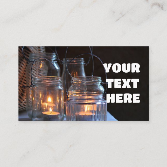 CANDLES CARTES DE VISITE PERSONNALISÉS (Devant)