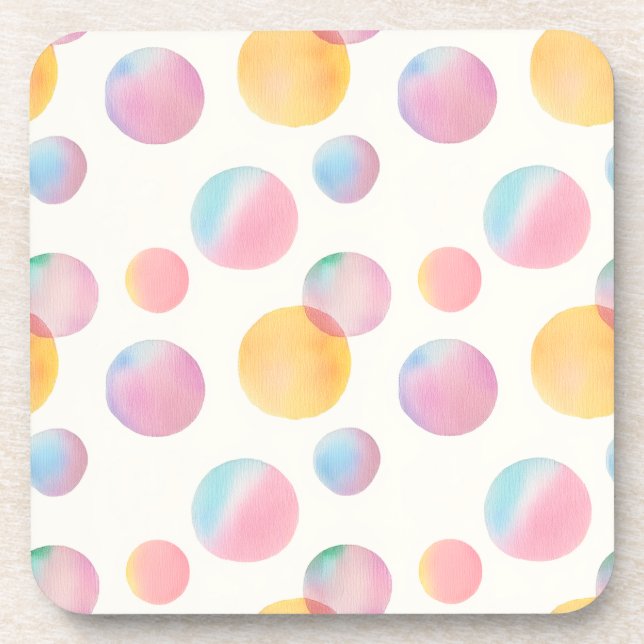 Candy Bubbles Dessous de verre en plastique dur (Devant)