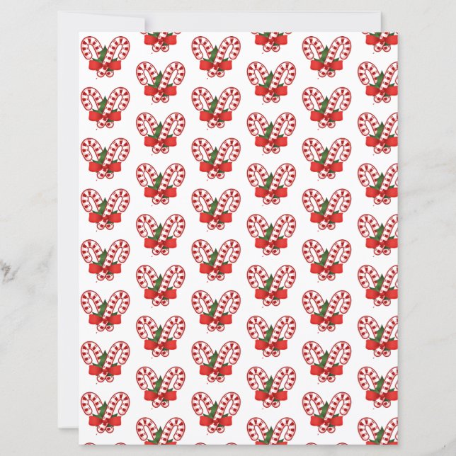 Candy canes christmas craft paper (Devant)