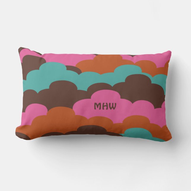 Candy Clouds oreillers de jetage monogramme person (Recto)
