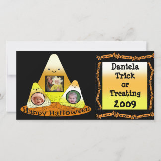 Candy Corn Halloween Carte photo personnalisé