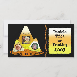 Candy Corn Halloween Carte photo personnalisé