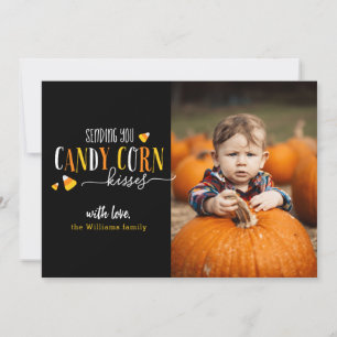 Candy Corn Kisses Halloween Cartes photos