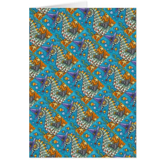 CANDY CORN SEAHORSE, SOUS LA CARTE SEA HALLOWEEN (Devant)