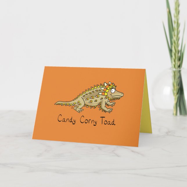 Candy Corny Toad - Drôle carte de voeux Halloween (Devant)