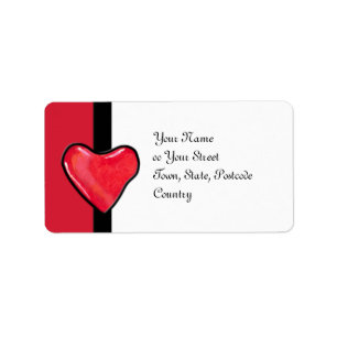 Candy Heart 1 Étiquette de adresse