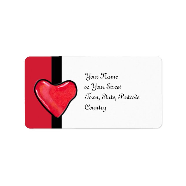 Candy Heart 1 Étiquette de adresse (Devant)