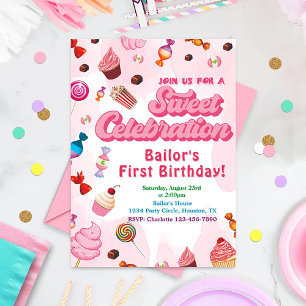 Candy Invitation Anniversaire La Première Partie