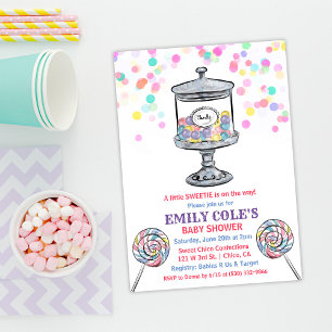 Candy Jar Baby shower sucré Invitation