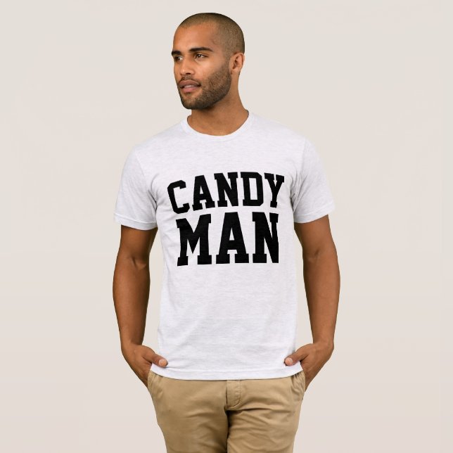 CANDY MAN, T-shirts Drôle Hommes (Devant entier)