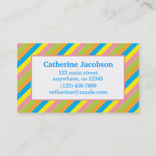 Candy Stripes Appelle Carte de visite