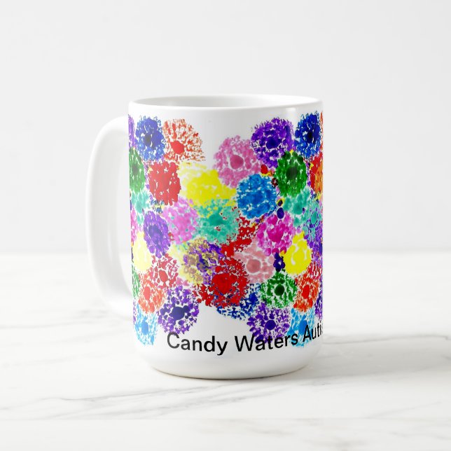 Candy Waters Autisme Artiste Café Mug (Devant gauche)