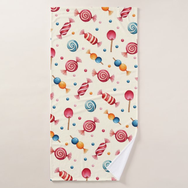 Candy Wonderland (Serviette de bain)
