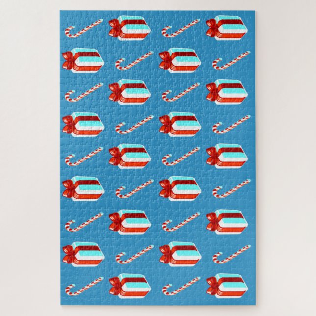 Candycane Noël Puzzle 1,014 pièces (Vertical)