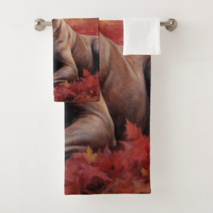 Cane Corso en automne Feuilles automne Inspire