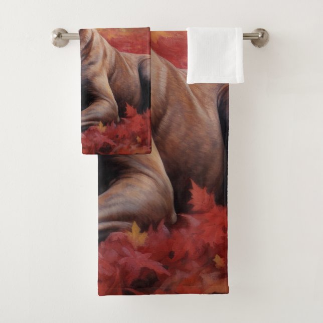 Cane Corso en automne Feuilles automne Inspire (En situation)