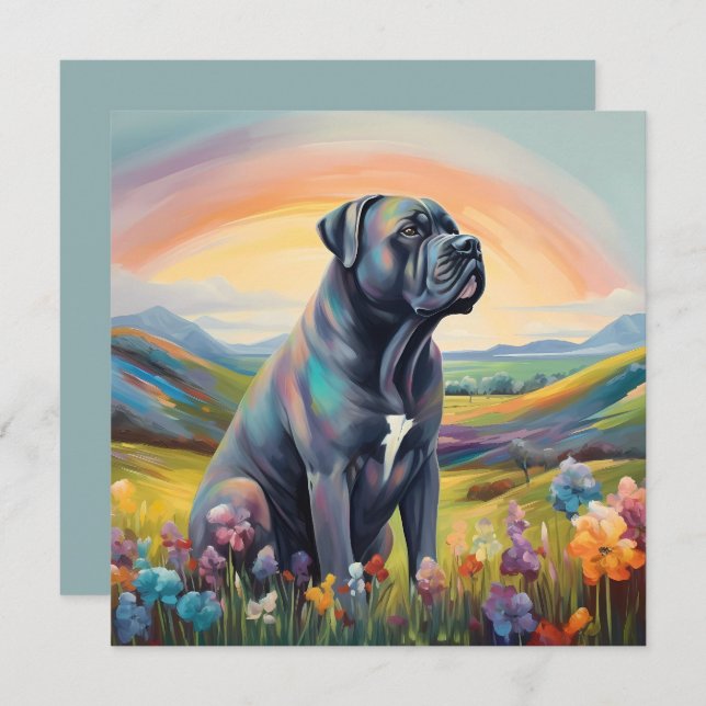 Cane Corso Rainbow Bridge Nom personnalisé du chie (Devant / Derrière)