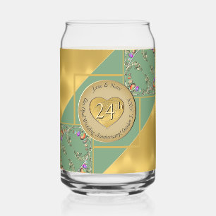 Canette 24e anniversaire Opal verre