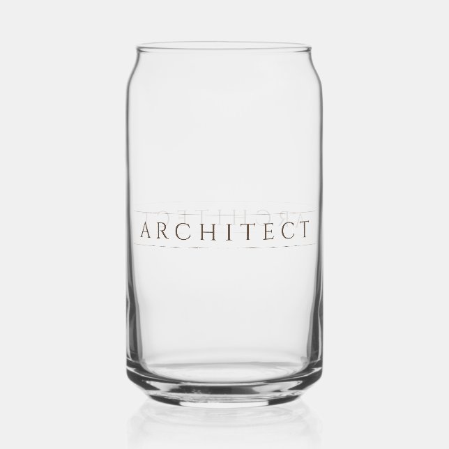Canette ARCHITECTE 16 oz Verre à boire / Sepia (Recto)