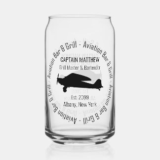 Canette Bar & Grill De L'Aviation Verre Peut Bière Vaissel