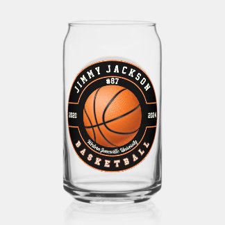 Canette Basketball Sports Bière Can Verre Verre Verre Verr