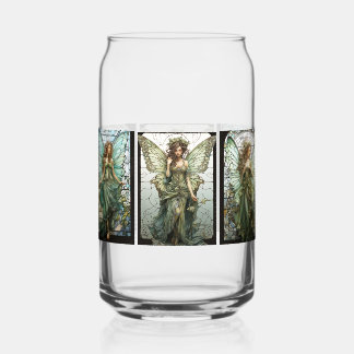 Canette Belles fées ailes victoriennes en verre tendu