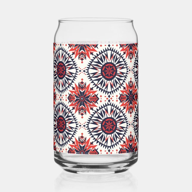 Canette Bleu énigmatique "Cosmic Interlock" Verre imprimé  (Recto)