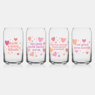 Canette Boîtes en verre Self Love Set de 4