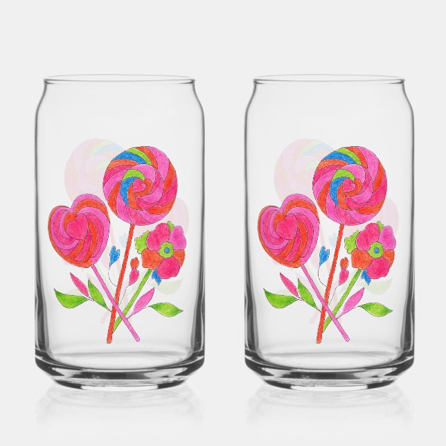Canette Bouquet de sucettes en verre (Recto)