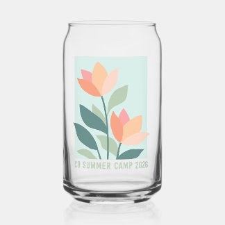 Canette Bouteille Fleur en Verre 2026
