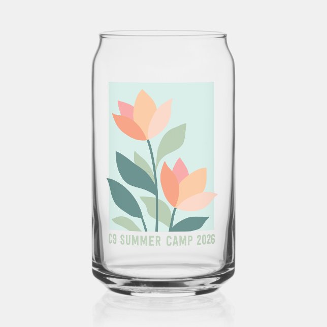 Canette Bouteille Fleur en Verre 2026 (Recto)