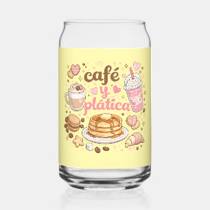 Canette Café y Plática Tasse en Verre pour Café Glacé Mign