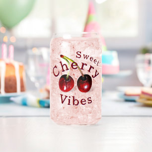 Canette Cerises Boire du verre