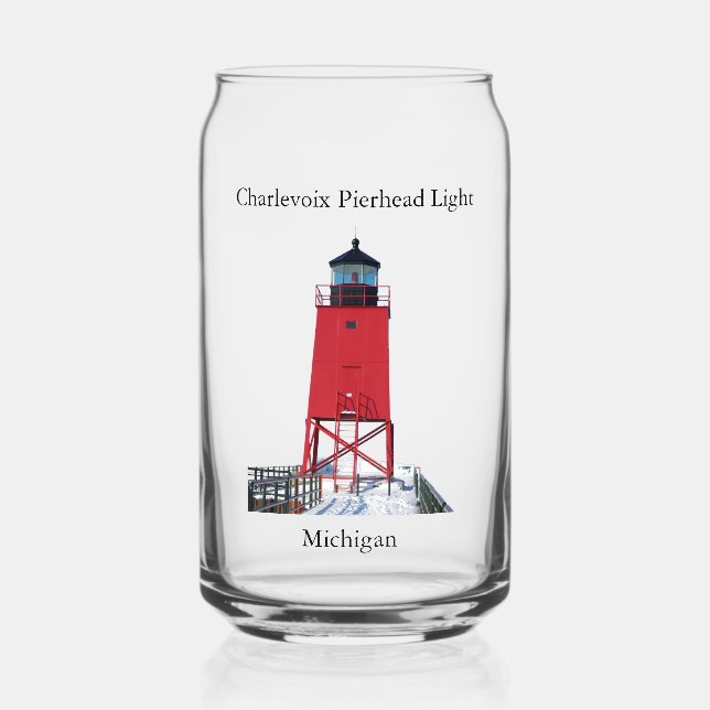 Canette Charlevoix Pierhead Light peut verre (Recto)