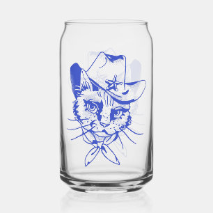 Canette Chat Peut Verre