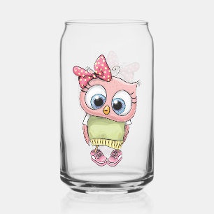 Canette Chouette Peut Verre