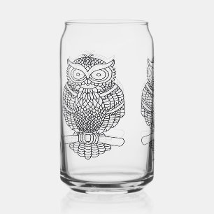 Canette Chouette - Verre transparent