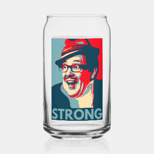 Canette Compte Arthur Strong en verre imprimé