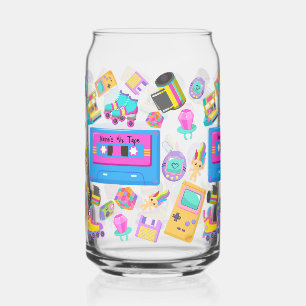 Canette Coupe de verre Sipper personnalisée sur le thème d