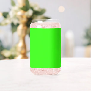 Canette Cuvette personnalisée en verre vert néon