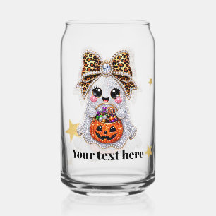 Canette Élément de verre Halloween mignon et effrayant