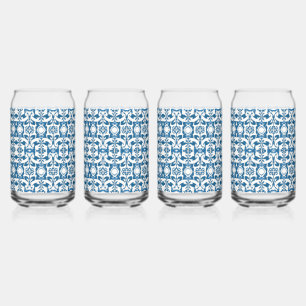 Canette Ensemble de verre à 4 pièces   Bohemian Blues