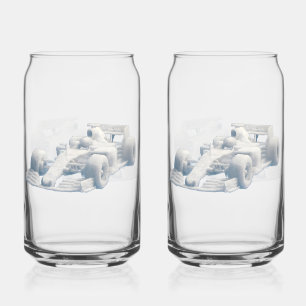 Canette Ensemble de verre imprimé Cloud racer f1