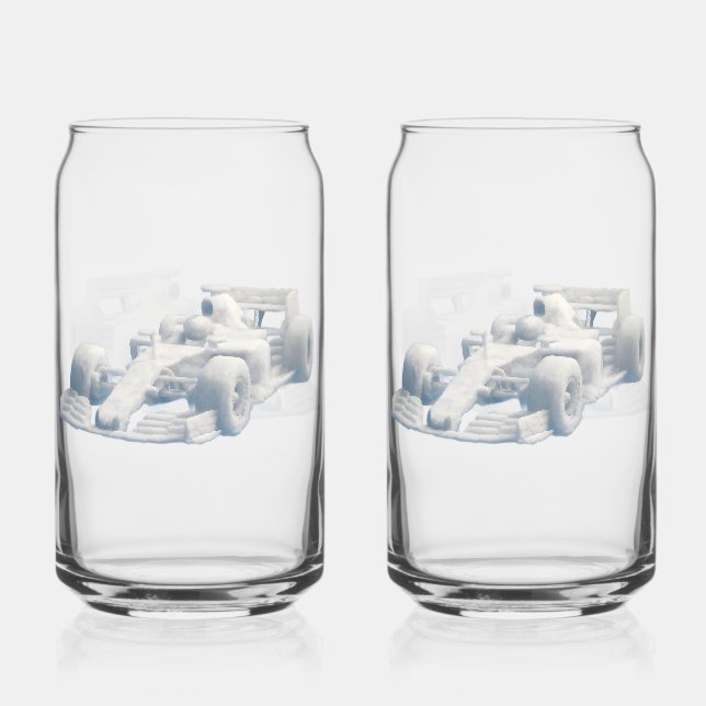 Canette Ensemble de verre imprimé Cloud racer f1 (Verso)