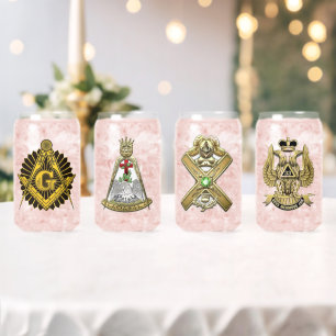 Canette Ensemble de verre Masons Scottishrite
