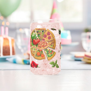 Canette Ensemble de verre Pizza Time